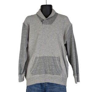 Joseph Abboud Gray Wool Blend Shawl Collar Pullover Sweater XXL